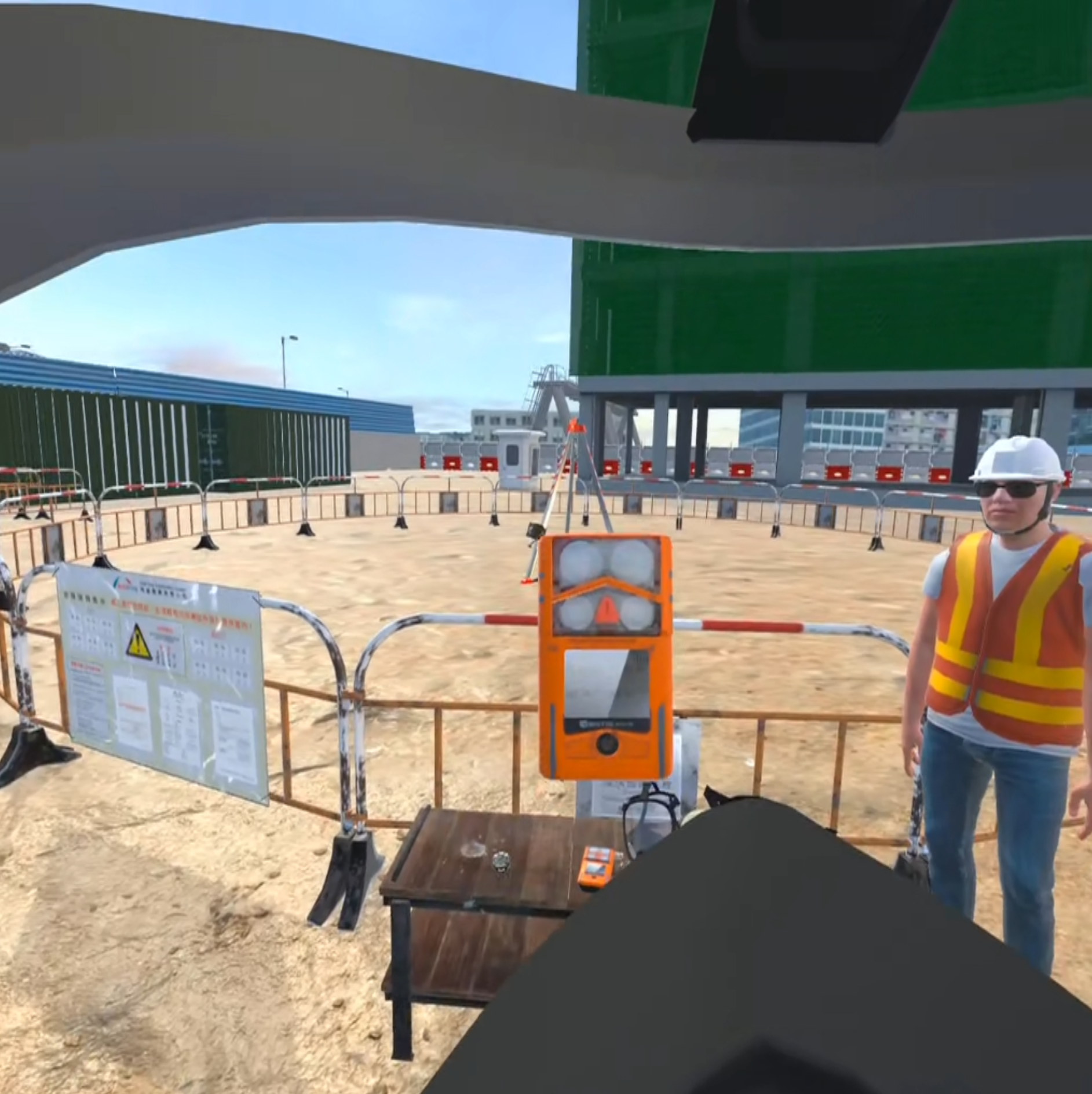 Build King confined space VR safety training game